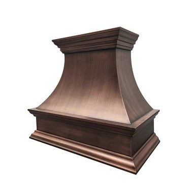 Classic Curved Brushed Copper Stove Hood PC7-R06 — view 3