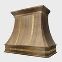 Classic Custom Curved Antique Brass Vent Hood PB3-R09