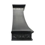 Curved Black Stainless Steel Range Hood PS7-R07 — view 5