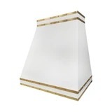 Custom Angle Shaped Design White Stainless Steel Kitchen Hood PS34-G03