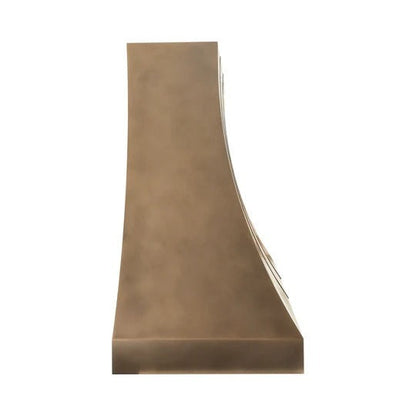 Custom Antique Classic Curved Brass Vent Hood PB7-R05 — view 3
