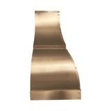Custom Bell Shaped Farmhouse Brass Vent Hood PB1-E06 — view 3