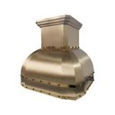 Custom Bell Shaped Farmhouse Brass Vent Hood PB1-E06 — view 7