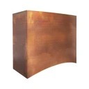 Custom Box Shaped Copper Vent Hood With Fire Patina PC5-C01