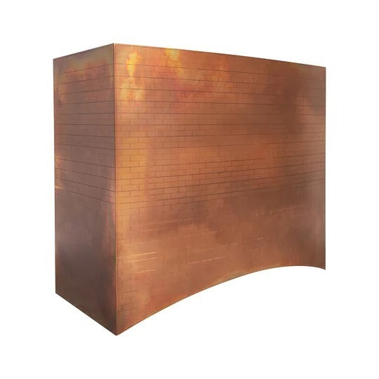 Custom Box Shaped Copper Vent Hood With Fire Patina PC5-C01 — view 3