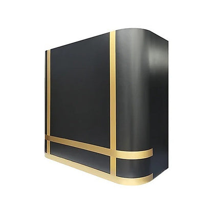 Custom Box Shaped Dark Stainless Steel Stove Hood PS5-C01 — view 2