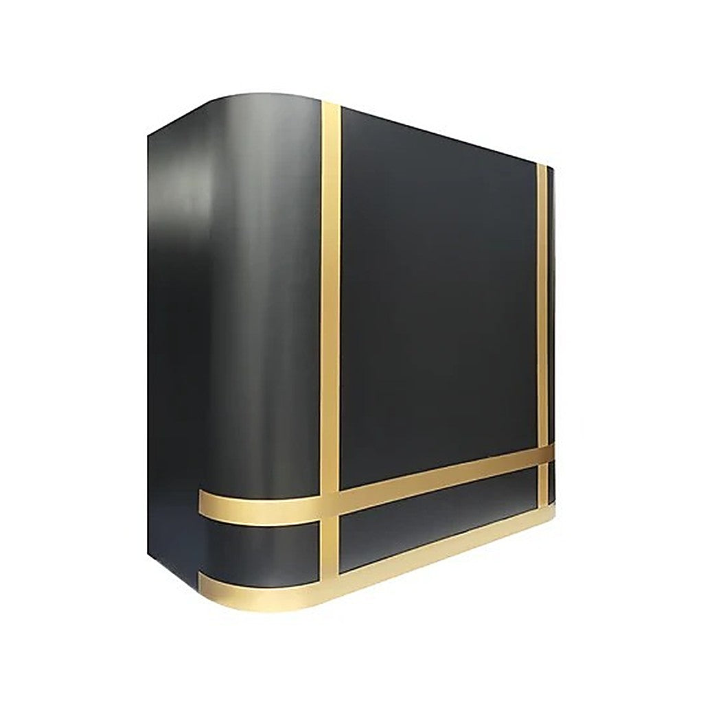 Custom Box Shaped Dark Stainless Steel Stove Hood PS5-C01 — view 4