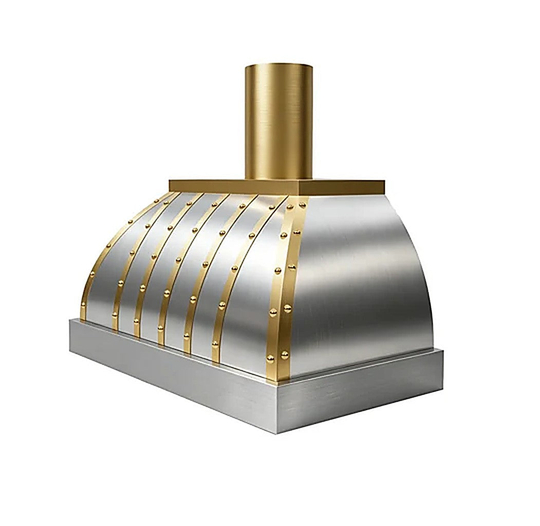 Custom Box Shaped Dark Stainless Steel Stove Hood PS5-C01 — view 6