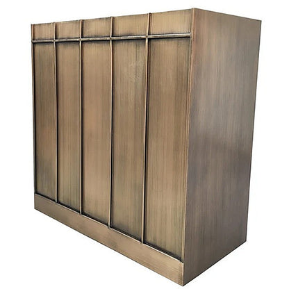 Custom Clean Line Antique Brass Range Hood PB5-C03 — view 2