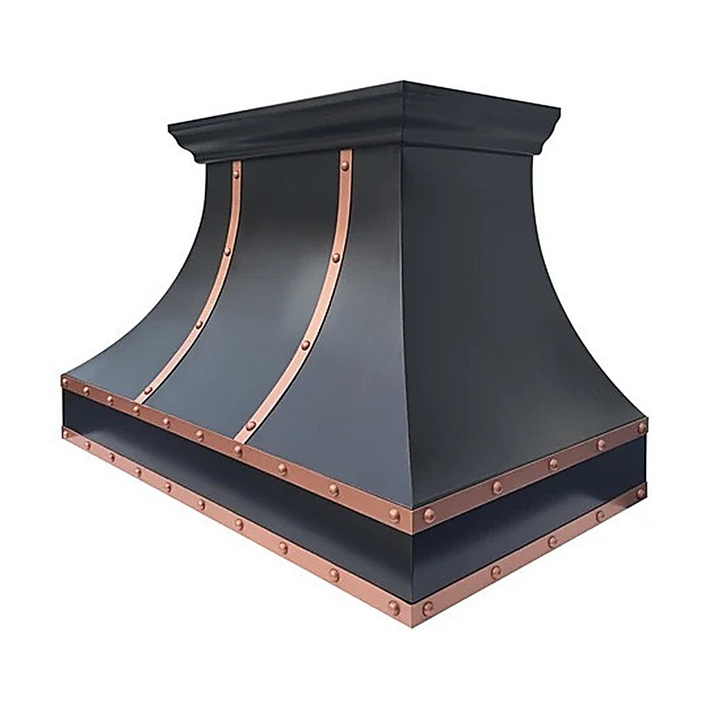 Custom Curved Dark Copper Range Hood PC7-R10 — view 4