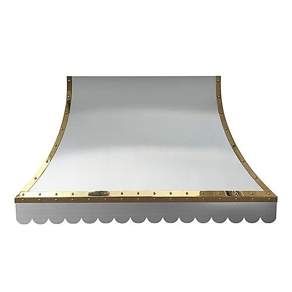 Custom Curved Island Chimney Stainless Steel Range Hood PS7-R11 — view 2