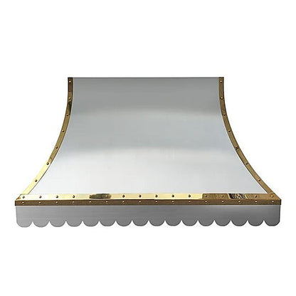 Custom Curved Island Chimney Stainless Steel Range Hood PS7-R11 — view 2