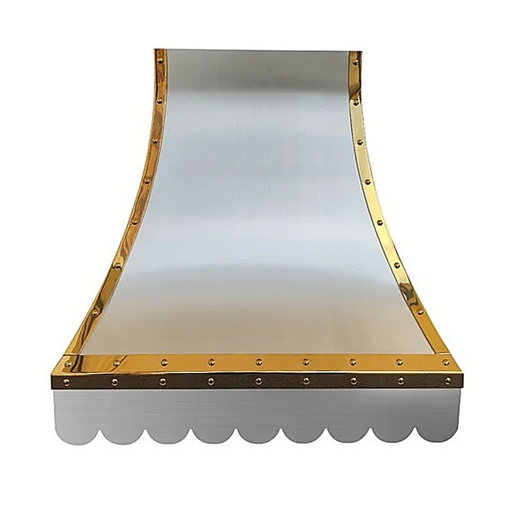 Custom Curved Island Chimney Stainless Steel Range Hood PS7-R11 — view 3