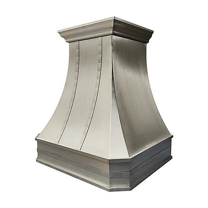 Custom Curved Wood-grained Stainless Steel Range Hood PS3-R06 — view 3