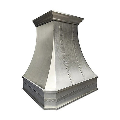 Custom Curved Wood-grained Stainless Steel Range Hood PS3-R06 — view 5