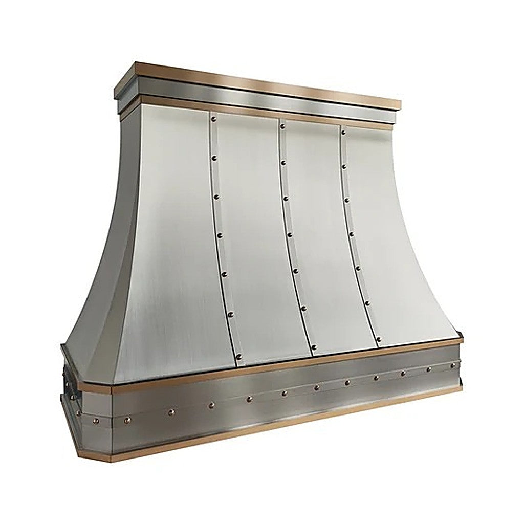Custom Decorative Curved Stainless Steel Oven Range Hood PS3-R08 — view 2