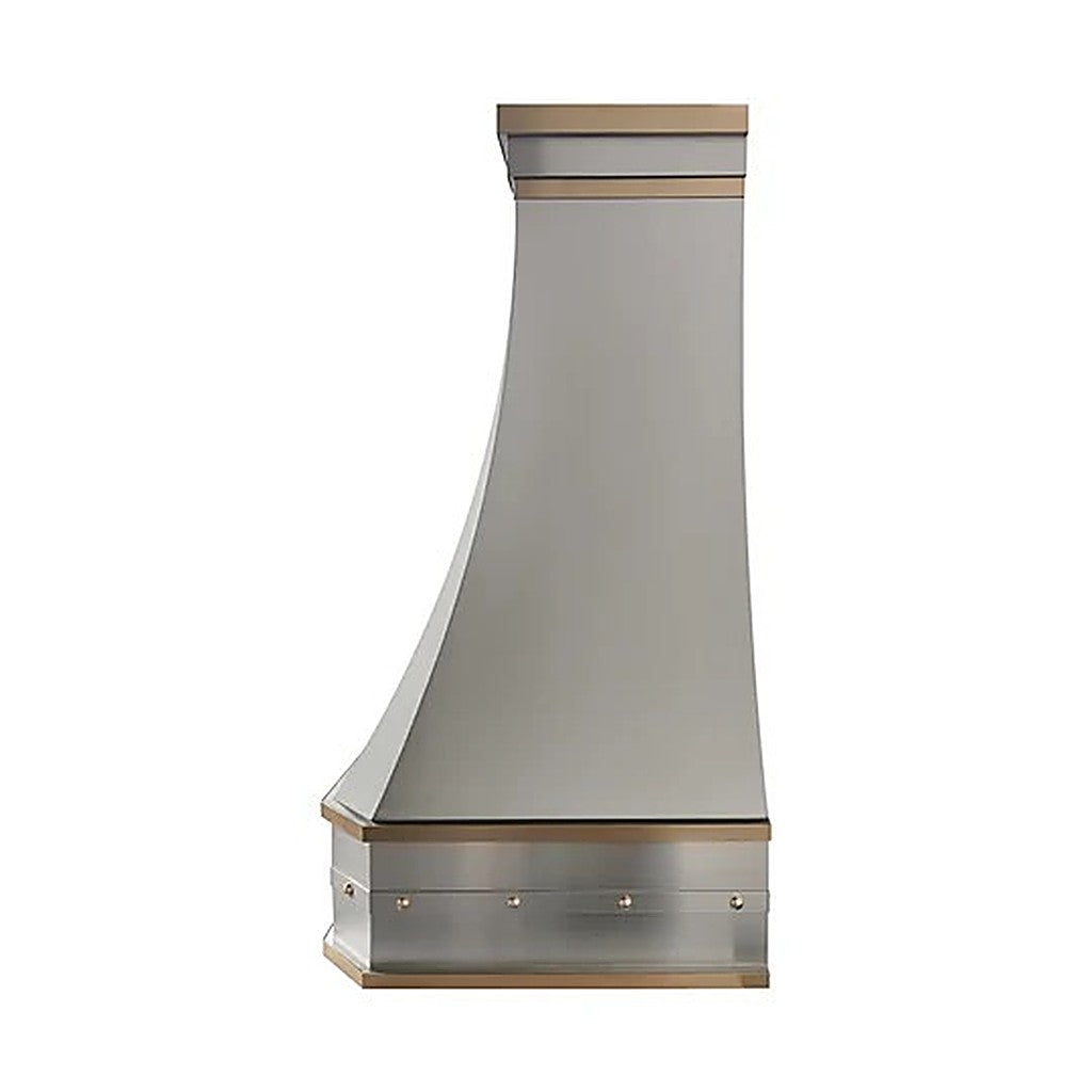 Custom Decorative Curved Stainless Steel Oven Range Hood PS3-R08 — view 3