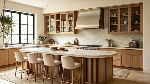 Custom Elegant Barrel Shape Stainless Steel Range Hood PS-5-B01