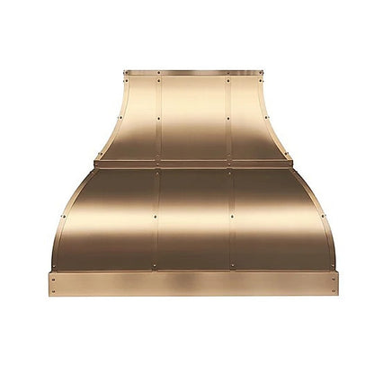 Custom Elegant Bell Shaped Brass Kitchen Hood PB1-E07 — view 2