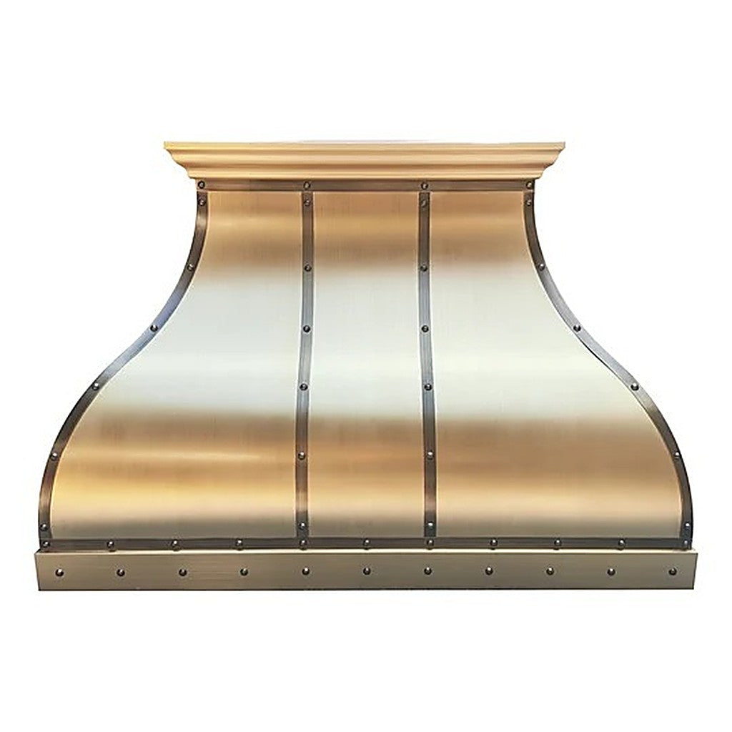 Custom Elegant Bell Shaped Brass Vent Hood PB1-E05