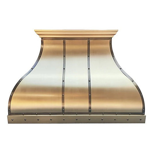 Custom Elegant Bell Shaped Brass Vent Hood PB1-E05