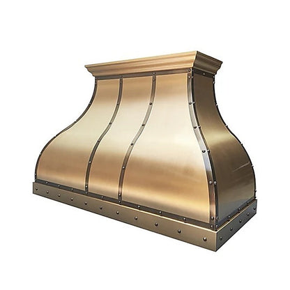 Custom Elegant Bell Shaped Brass Vent Hood PB1-E05 — view 2