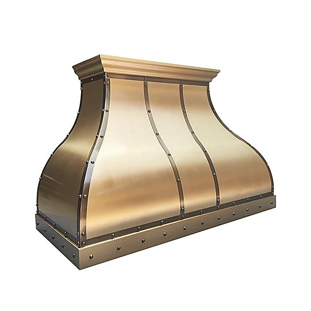 Custom Elegant Bell Shaped Brass Vent Hood PB1-E05 — view 3