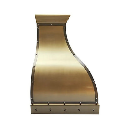 Custom Elegant Bell Shaped Brass Vent Hood PB1-E05 — view 4