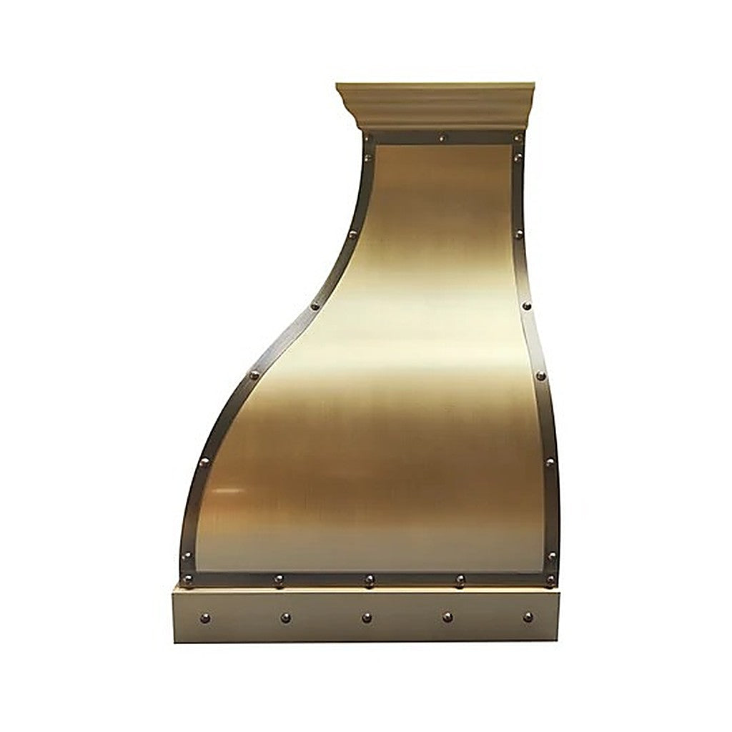 Custom Elegant Bell Shaped Brass Vent Hood PB1-E05 — view 5