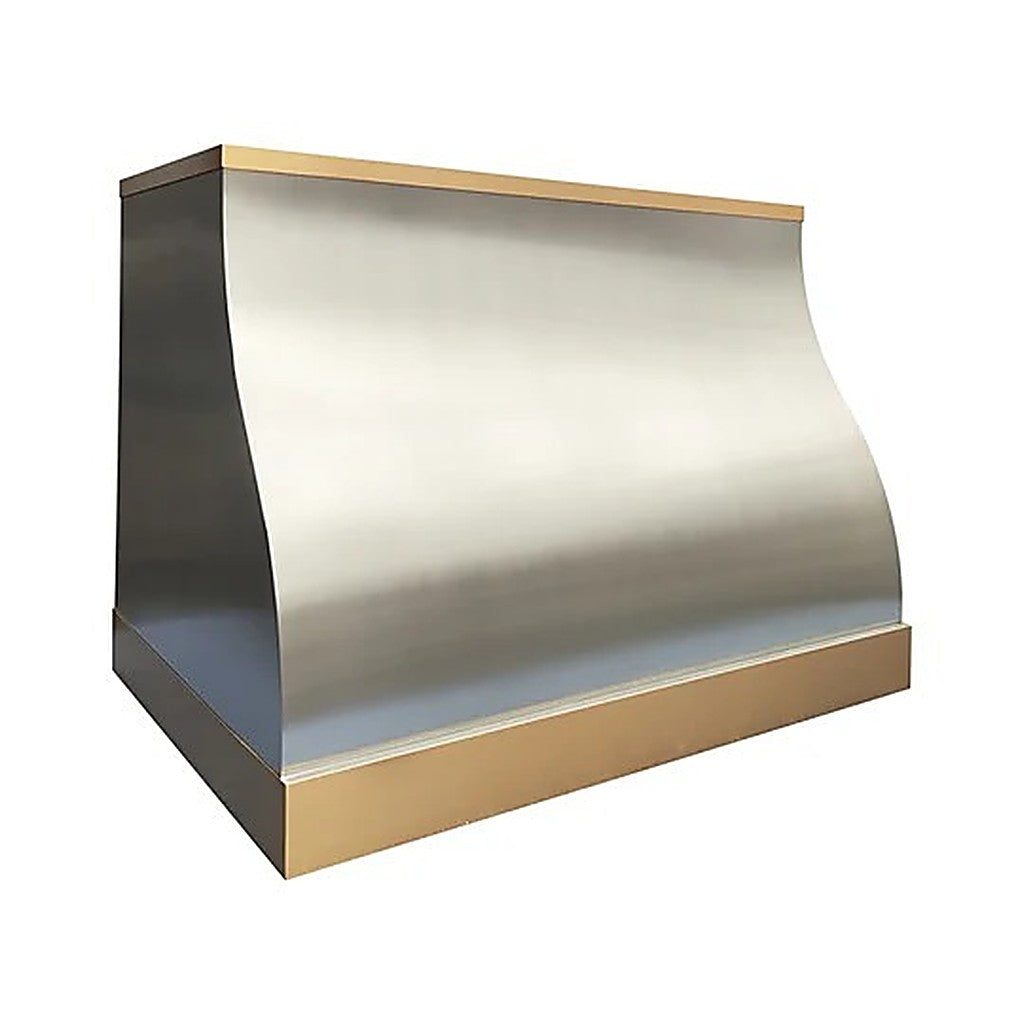 Custom Elegant Bell Shaped Stainless Steel Range Hood PS1-E05 — view 2