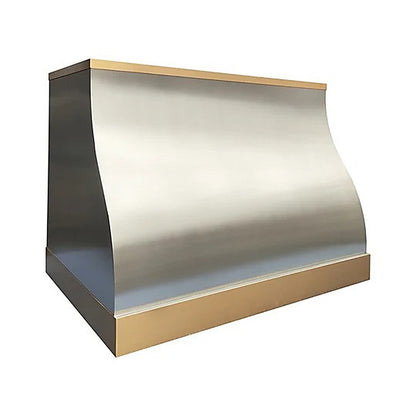 Custom Elegant Bell Shaped Stainless Steel Range Hood PS1-E05 — view 2