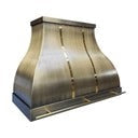 Custom Elegant Brass Kitchen Hood Range PB1-E08