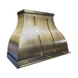 Custom Elegant Brass Kitchen Hood Range PB1-E08 — view 2