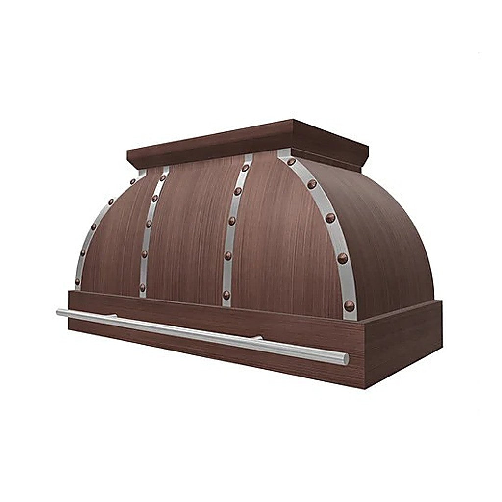 Custom Elegant Brushed Copper Vent Hood PC1-E03