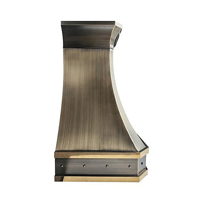 Custom Elegant Curved Brass Vent Hood PB3-R08 — view 5
