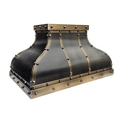 Custom Elegant Curved Stainless Steel Range Hood PS1-E04 — view 2
