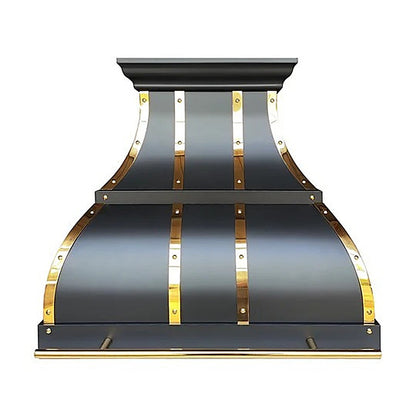 Custom Elegant Dark Copper Vent Hood With Elegant Flow PC1-E02 — view 3