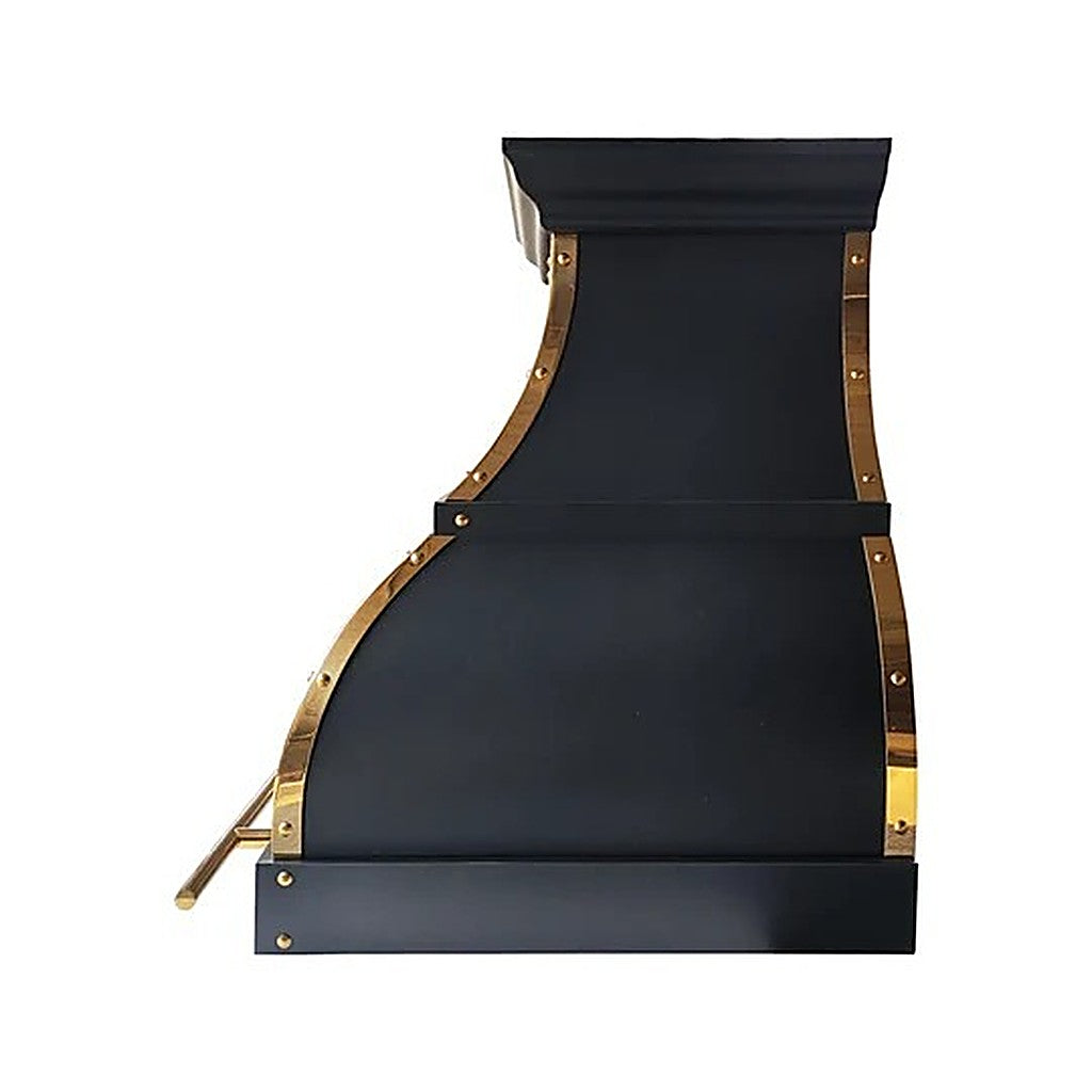 Custom Elegant Dark Copper Vent Hood With Elegant Flow PC1-E02 — view 5