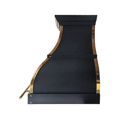 Custom Elegant Dark Copper Vent Hood With Elegant Flow PC1-E02 — view 5