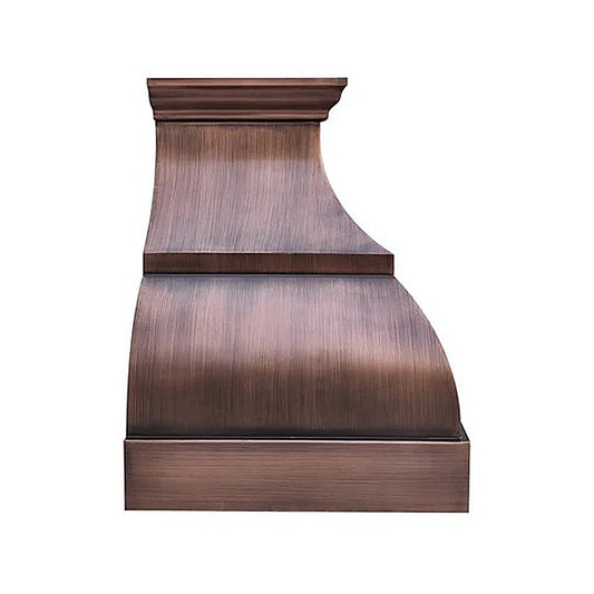 Custom Elegant Farmhouse Copper Kitchen Hood PC1-E01
