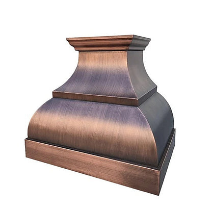 Custom Elegant Farmhouse Copper Kitchen Hood PC1-E01 — view 3
