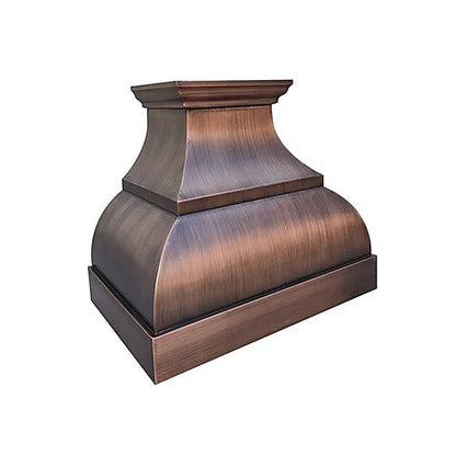 Custom Elegant Farmhouse Copper Kitchen Hood PC1-E01 — view 5
