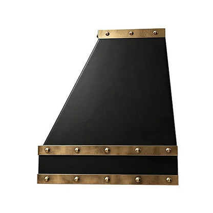 Custom Geometric Angled Black Stainless Steel Kitchen Range Hood PS34-G01 — view 2