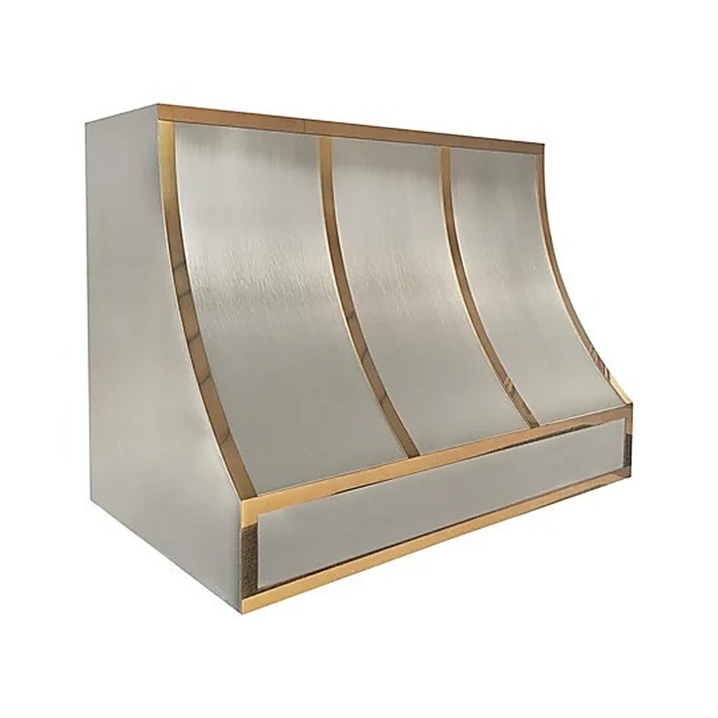 Custom Geometric Designed Stainless Steel Hood Range PS8-G04 — view 3