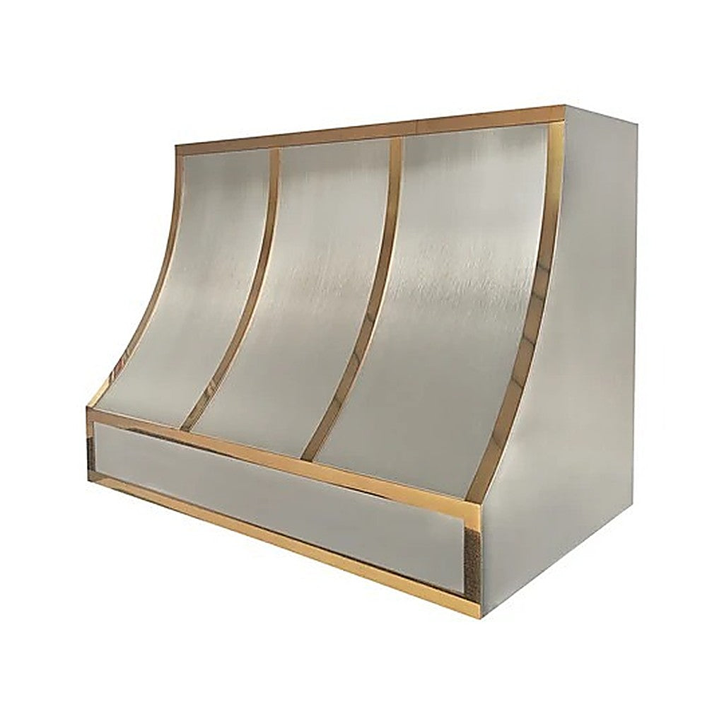 Custom Geometric Designed Stainless Steel Hood Range PS8-G04 — view 4