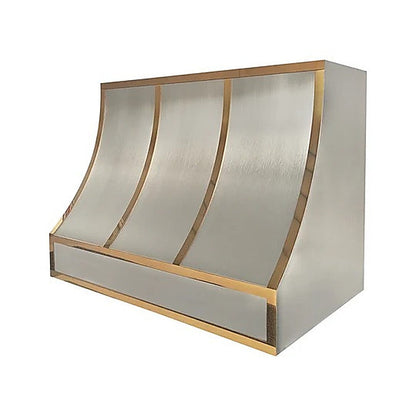 Custom Geometric Designed Stainless Steel Hood Range PS8-G04 — view 4