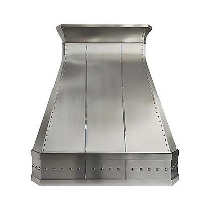 Custom Geometric Sleek Curved Stainless Steel Stove Range Hood PS34-G02 — view 3