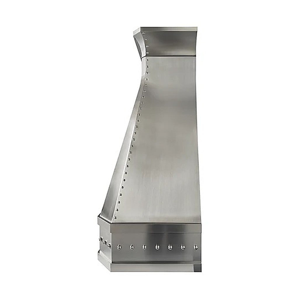 Custom Geometric Sleek Curved Stainless Steel Stove Range Hood PS34-G02 — view 5