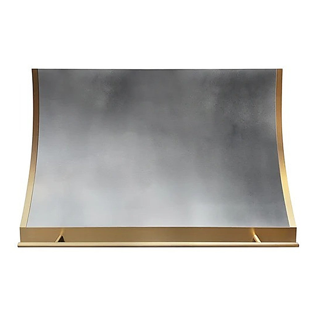 Custom Geometric Slope Shaped Zinc Stove Hood PZ8-G02 — view 2