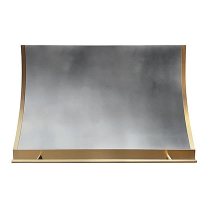 Custom Geometric Slope Shaped Zinc Stove Hood PZ8-G02 — view 2
